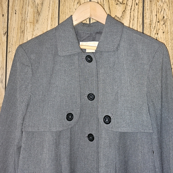 MICHAEL KORS Charcoal Grey Jacket Pancho Cape - Medium - Picture 3 of 5